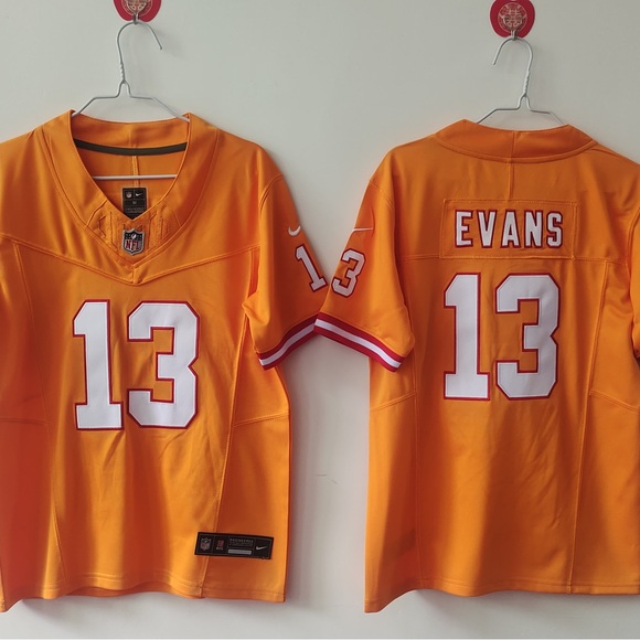 NWT mens youth 13 Mike Evans Orange 2024-25 FUSE Stitched Jersey